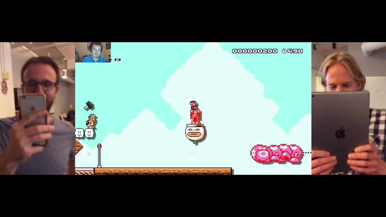 Dan Watching Drew Watching Jeff Watching Patrick Play Super Mario Maker [Synced] (10/07/2015)