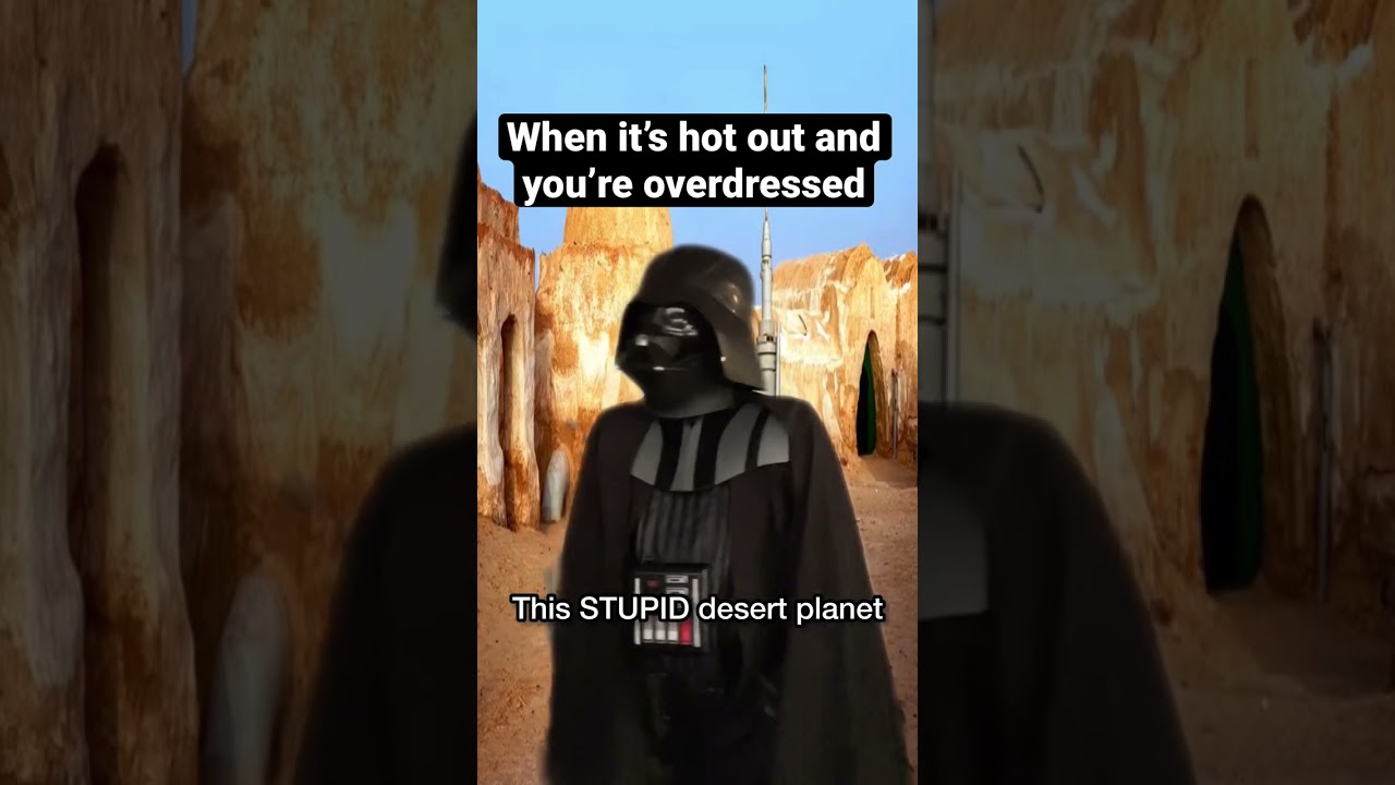 I don&rsquo;t do well in the heat #shorts #comedy #starwars