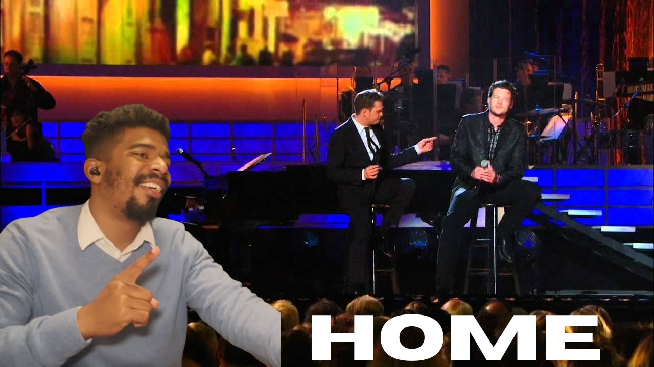 Michael Buble and Blake Shelton - Home (Country Reaction!!)