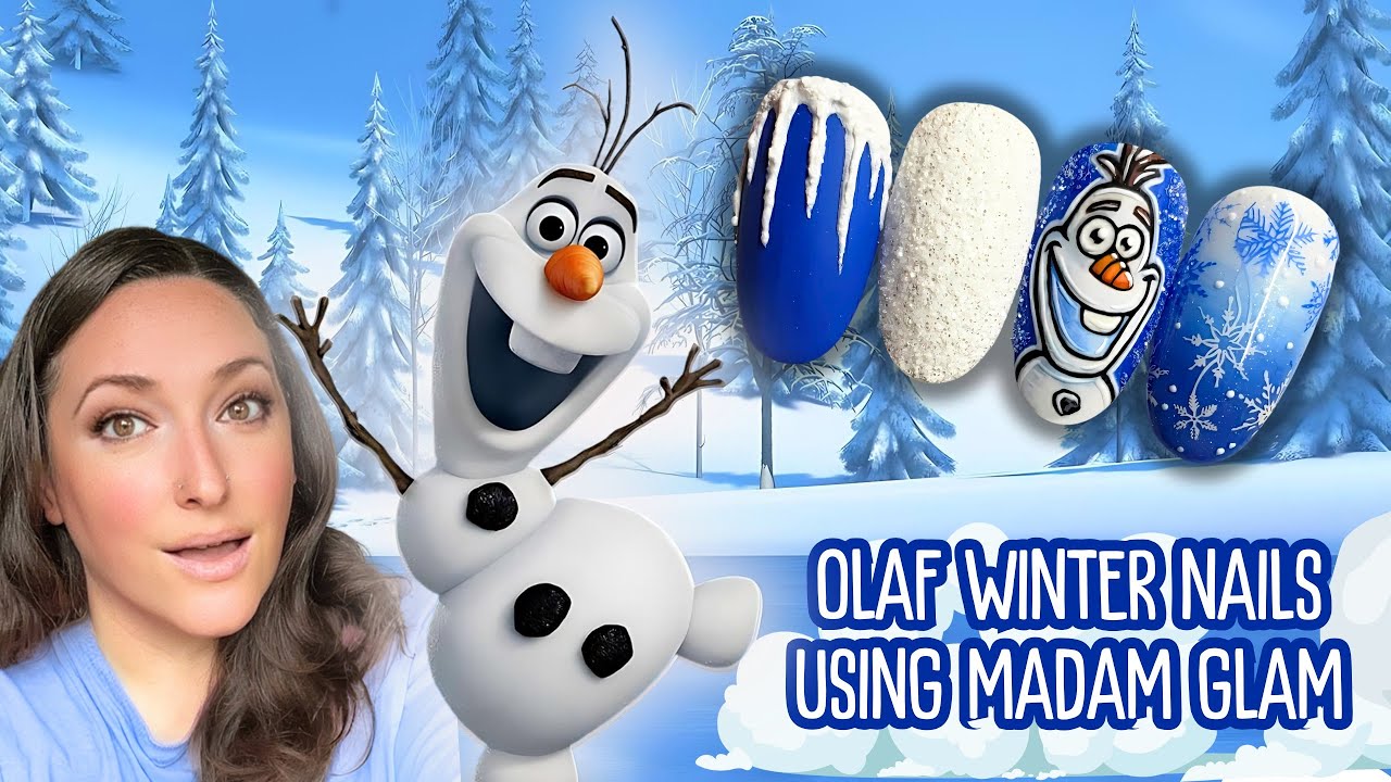 Olaf Winter Nails ⛄️ Madam Glam
