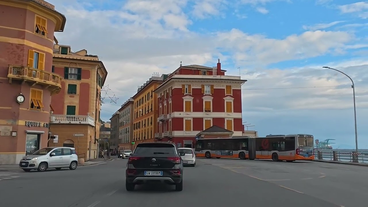 POV Coast Road Drive to Genoa - Liguria Italy🇮🇹