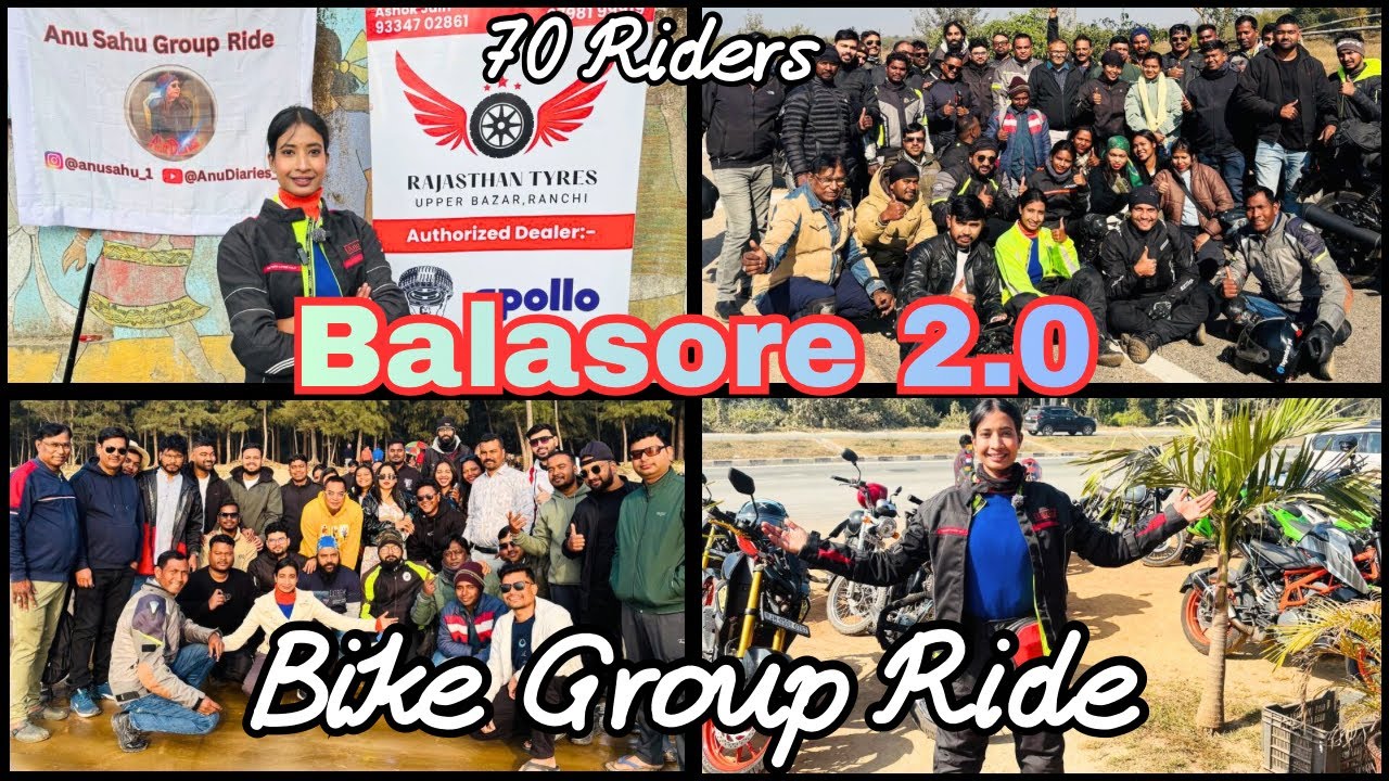 1 vs 70 Bikers🏍️ Ranchi - Odisha Group Ride🌊Balasore 2.0 powered by Rajasthan Tyres 