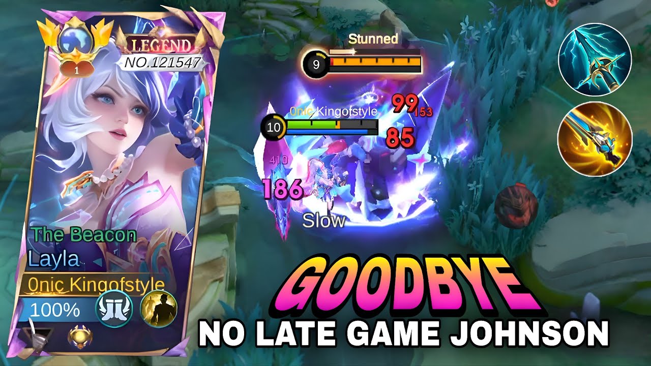 GOODBYE JOHNSON NO LATE GAME🔥!! LAYLA ONE SHOT BUILD AND EMBLEM IS FINALLY HERE!! - MLBB