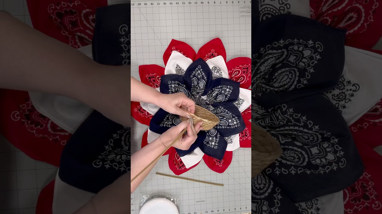 Dollar Tree Bandana Wreath 