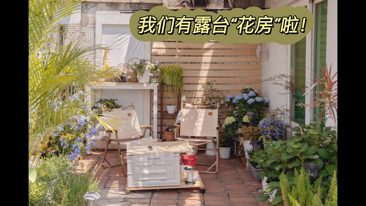 露台花园改造3｜花300改造了一个“花房”！低成本露台改造，露台花园植物推荐｜花园防蚊｜租房改造