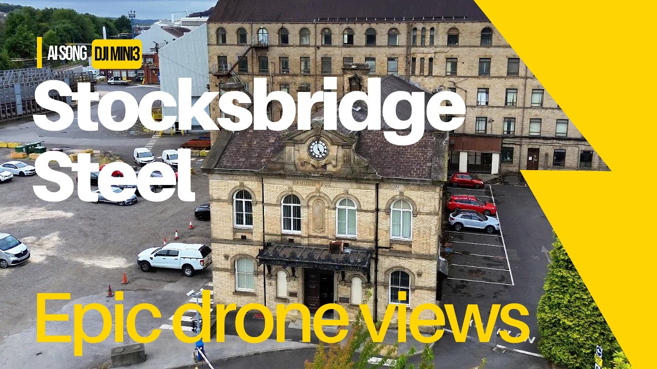 Stocksbridge Steel Ai Song to Drone video , DJI mini 3, Taking in the sights of a Huge Steel factory