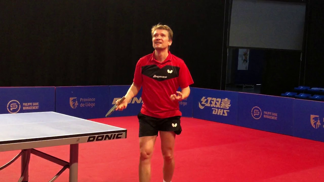 Table Tennis Legends Tour Schlager Werner and Chen Weixin