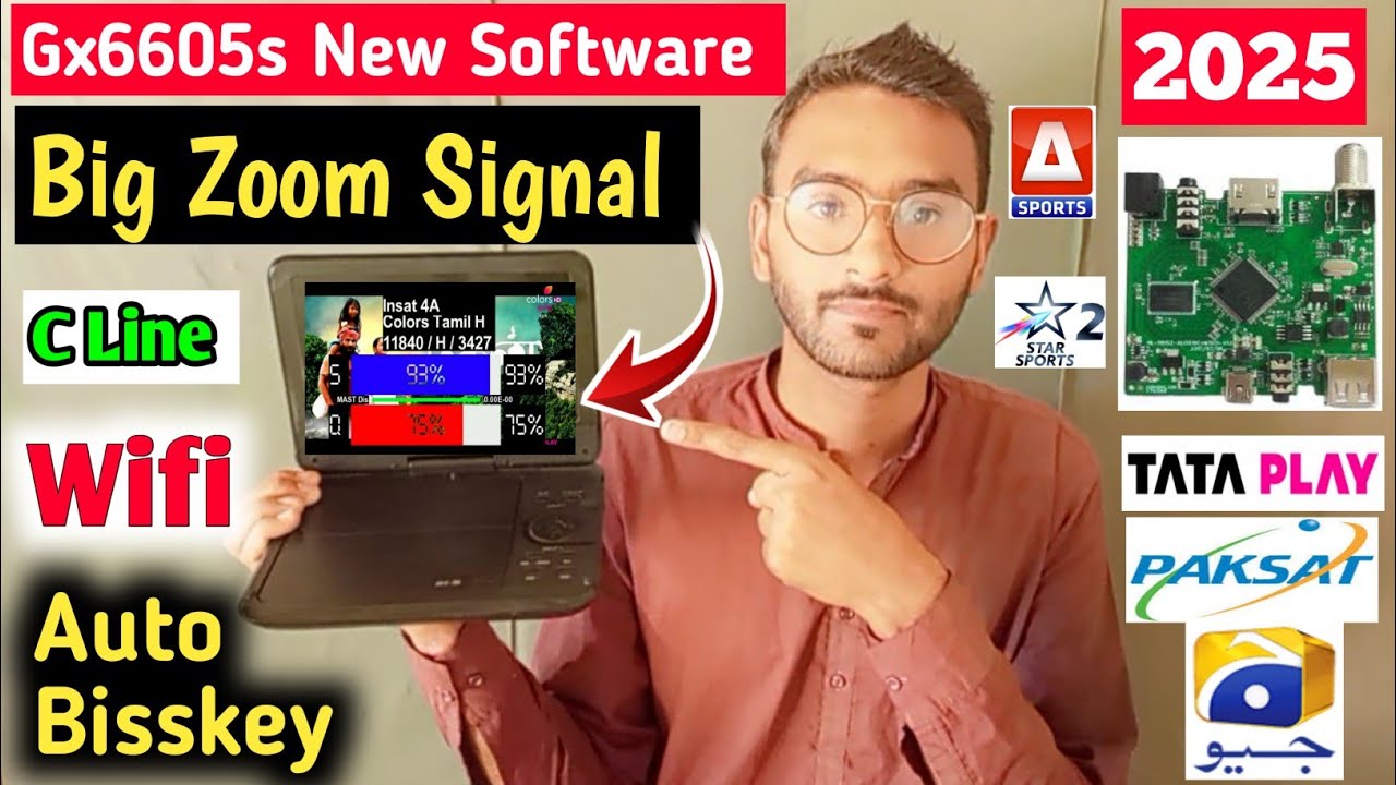 Gx6605s New Software 2025 | Gx6605s Auto Biss Key Software | Zoom Signal Software | gx6605s Software