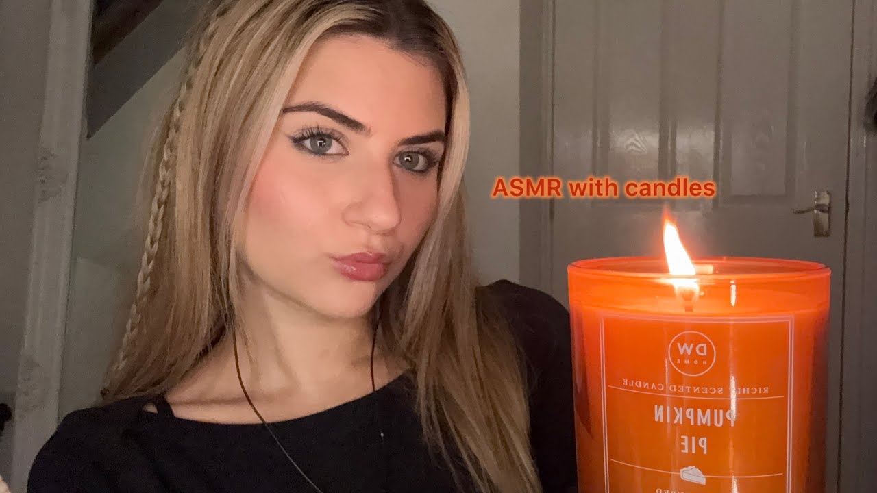 ASMR with candles (whispered ramble, candle lighting and tapping) 