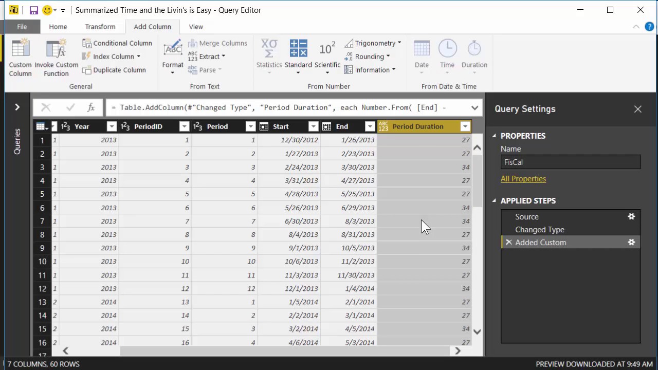 Turning 445 Calendar Summary Table to Usable Table