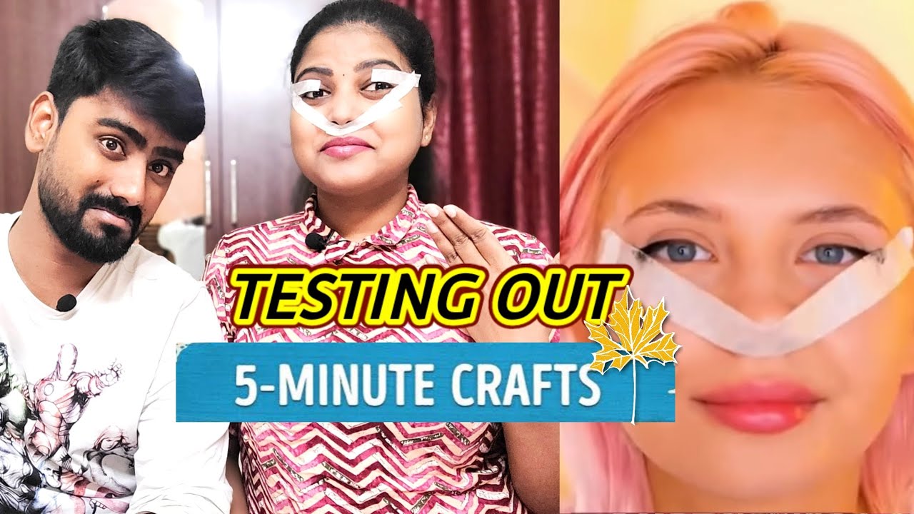 TESTING OUT 5 MINUTES CRAFTS⚠️ VIRAL MAKEUP HACKS in Tamil 🤦‍♀️🙅 ❗️🚫