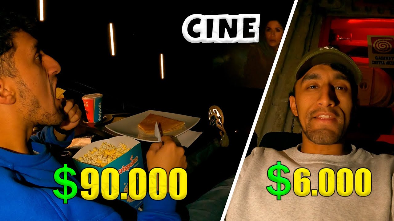 Voy a un cine VIP vs ECONÓMICO (Hay un parque dentro de la sala de cine)