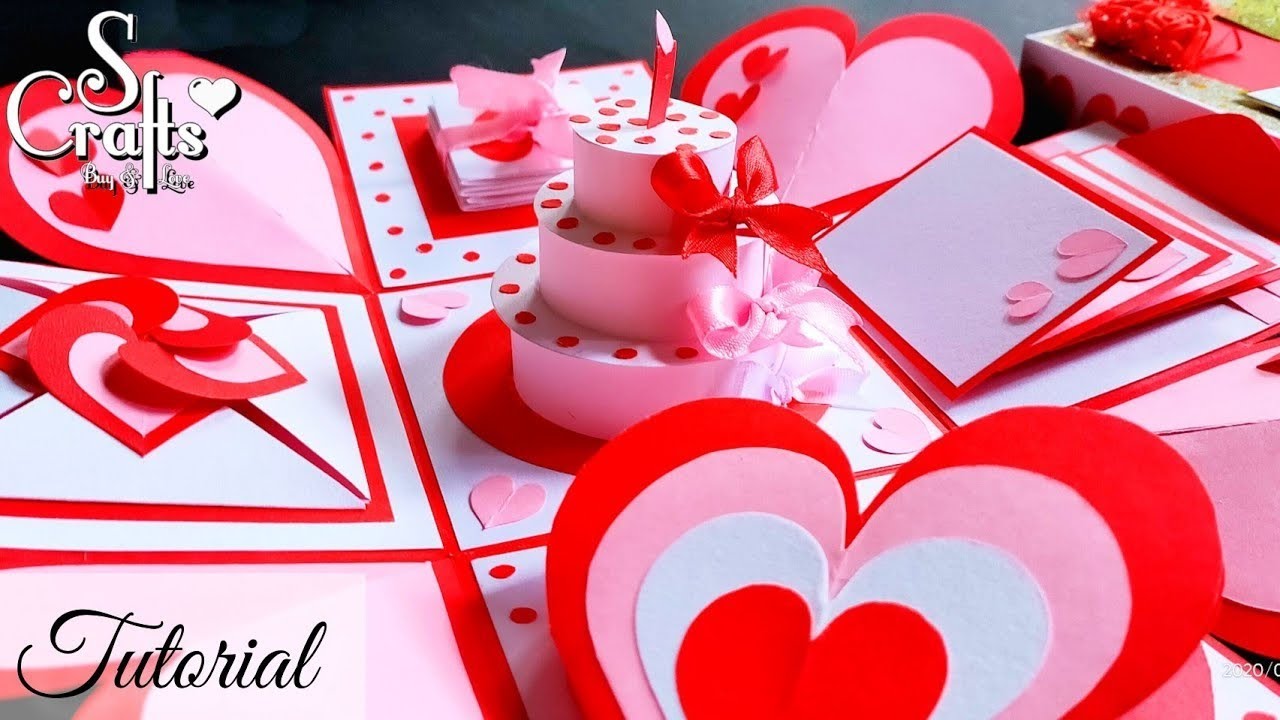 Explosion Box 🤍 | Tutorial | Birthday gift ideas | Handmade Customisable Gifts | birthday | S Crafts