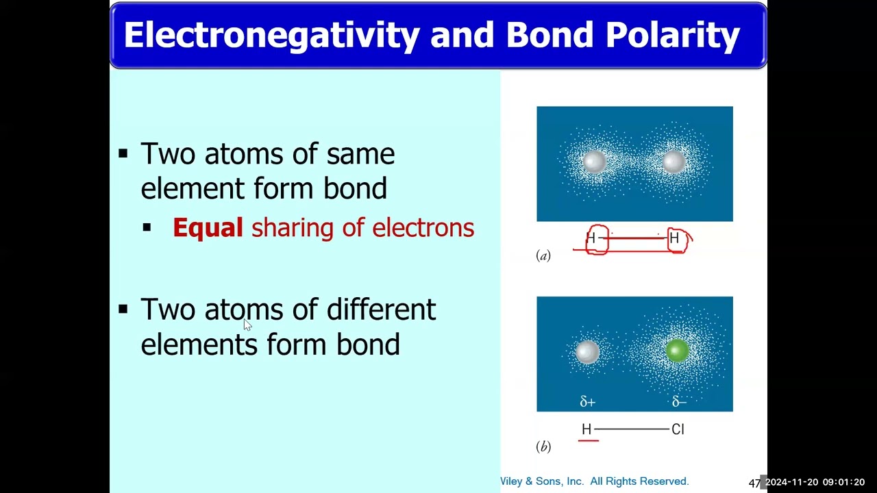 Electronegativity and Bond Polarity الكهروسلبية وقطبية الرابطة