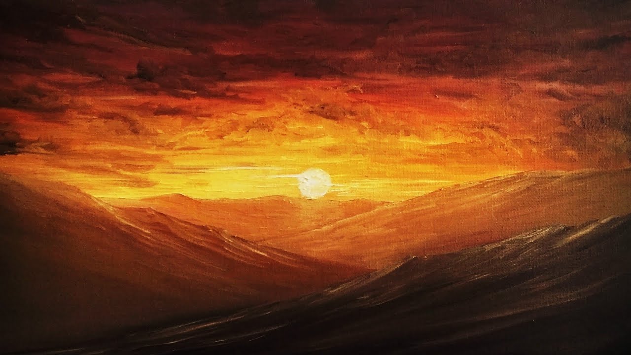 Cómo pintar ATARDECER | Pintar con Francis ®️