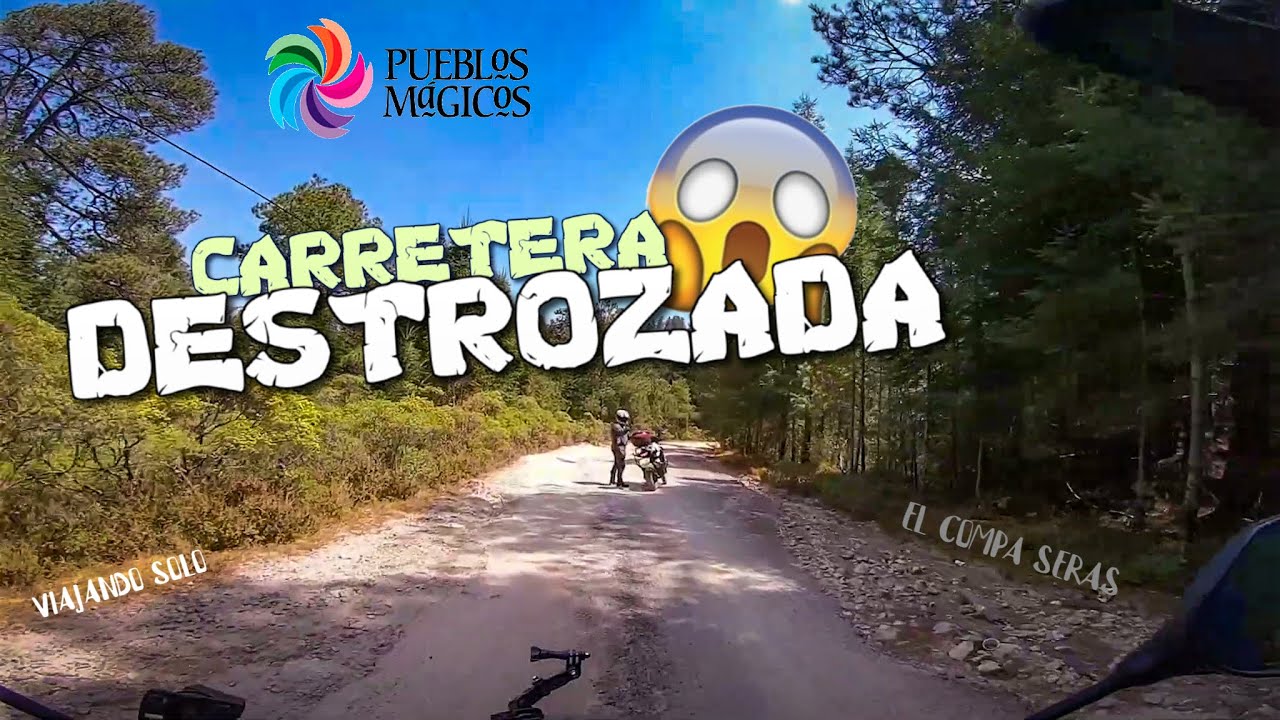 ➡️ Villa del Carbón l Rodando SOLO☹️😅 l Ruta Abandonada😬 l en Crossmax 200 l Aventura en Moto🛵