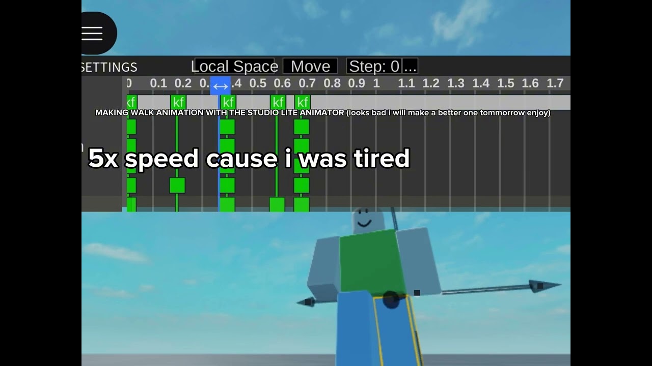 Making a roblox walking animation