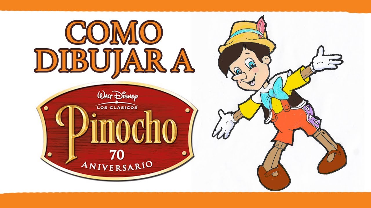Como dibujar a Pinocho..de Disney.