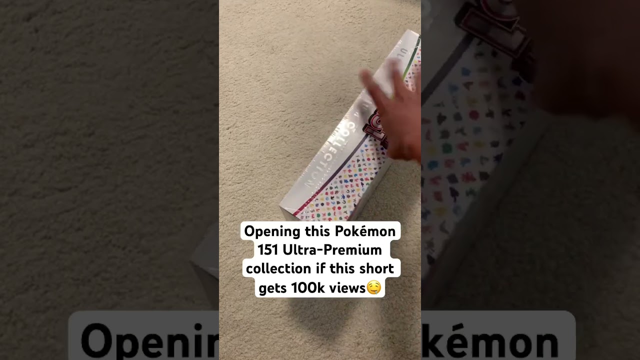 Opening this Pok&eacute;mon 151 Ultra-Premium Collection if this short gets 100k view😶&hellip;