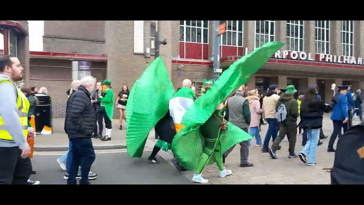 St. Patrick's Day Parade 🍀🇮🇪💚 Liverpool England 💚17/03/25
