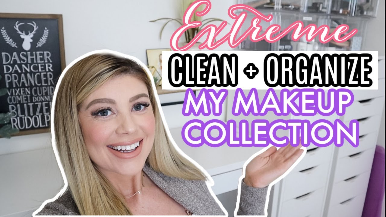 EXTREME DECLUTTER + ORGANIZE WITH ME | MY MAKEUP COLLECTION! @MadisonMillers