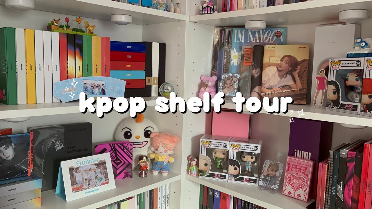 kpop shelf tour + album collection (200+ albums) ☾ november 2023