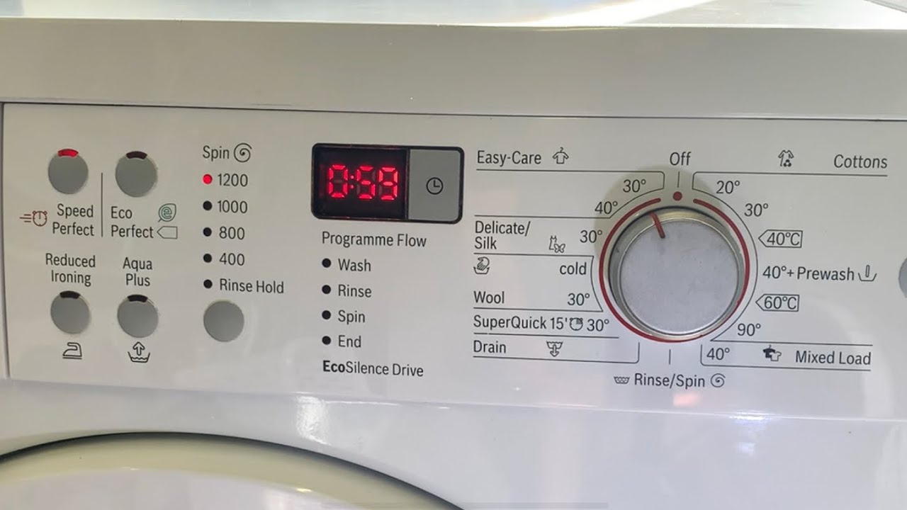 Bosch VarioPerfect WAQ243D1GB/01 - Easy Care 30° + Speed Perfect