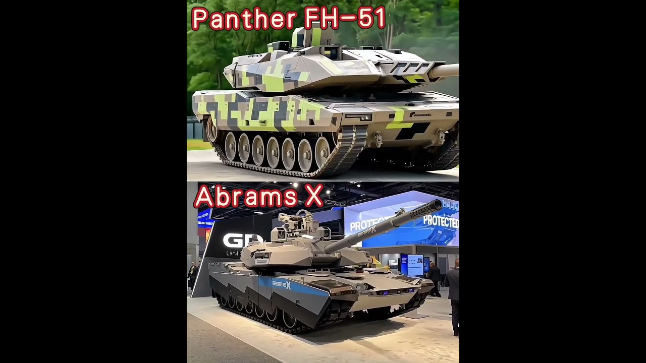 Next-Gen Tanks: Abrams X vs KF-51 #newtank #nextgentank #nextgentech #newweapons #abramstank #KF51