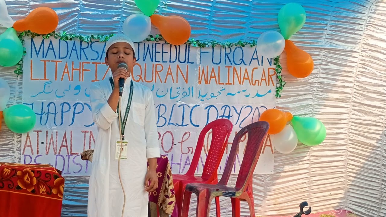 सांसों में है हिंदुस्तान बातों में ही हिंदुस्तान @madrasawalinagar Madarsa wali Nagar MTF #pipla 