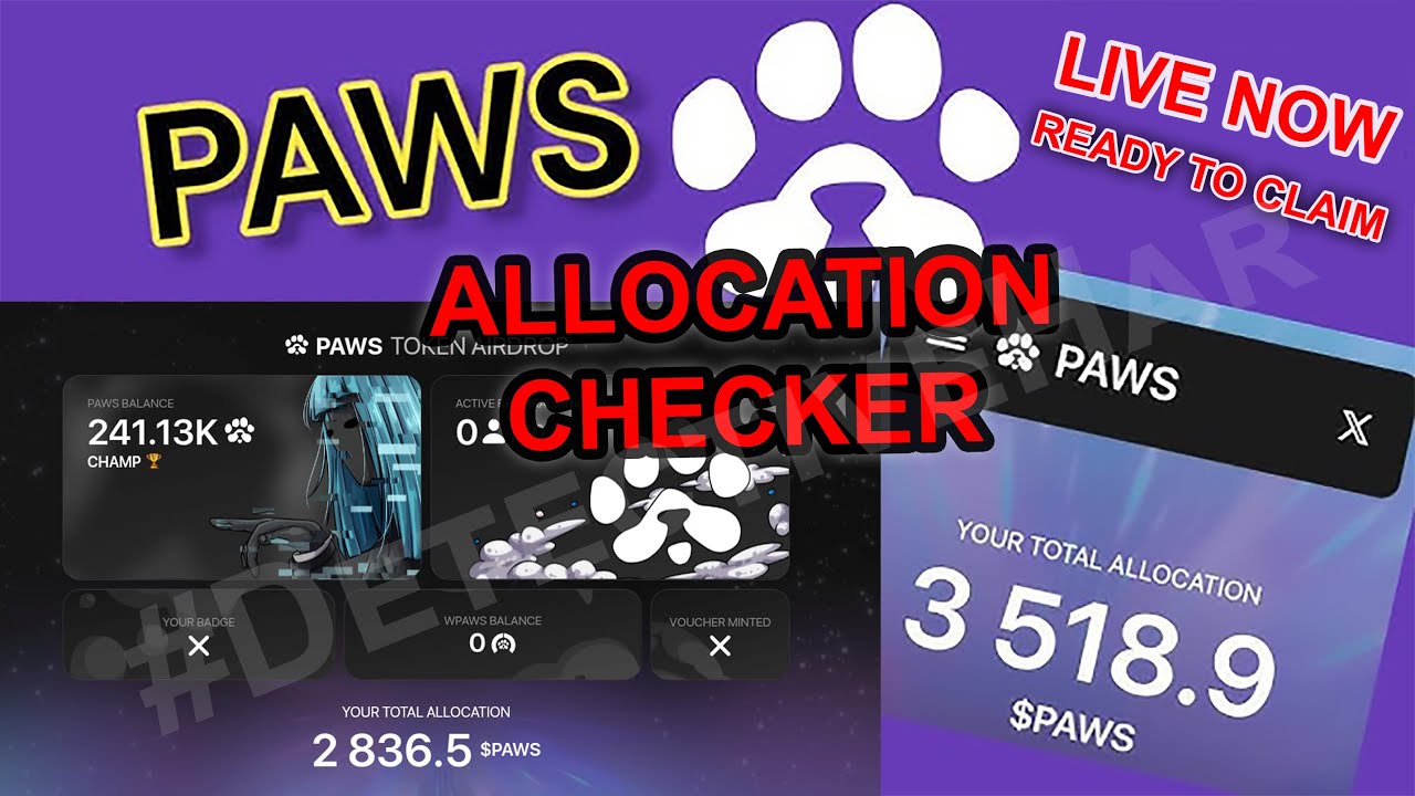 How to Claim #Paws Token 🤑 and withdraw