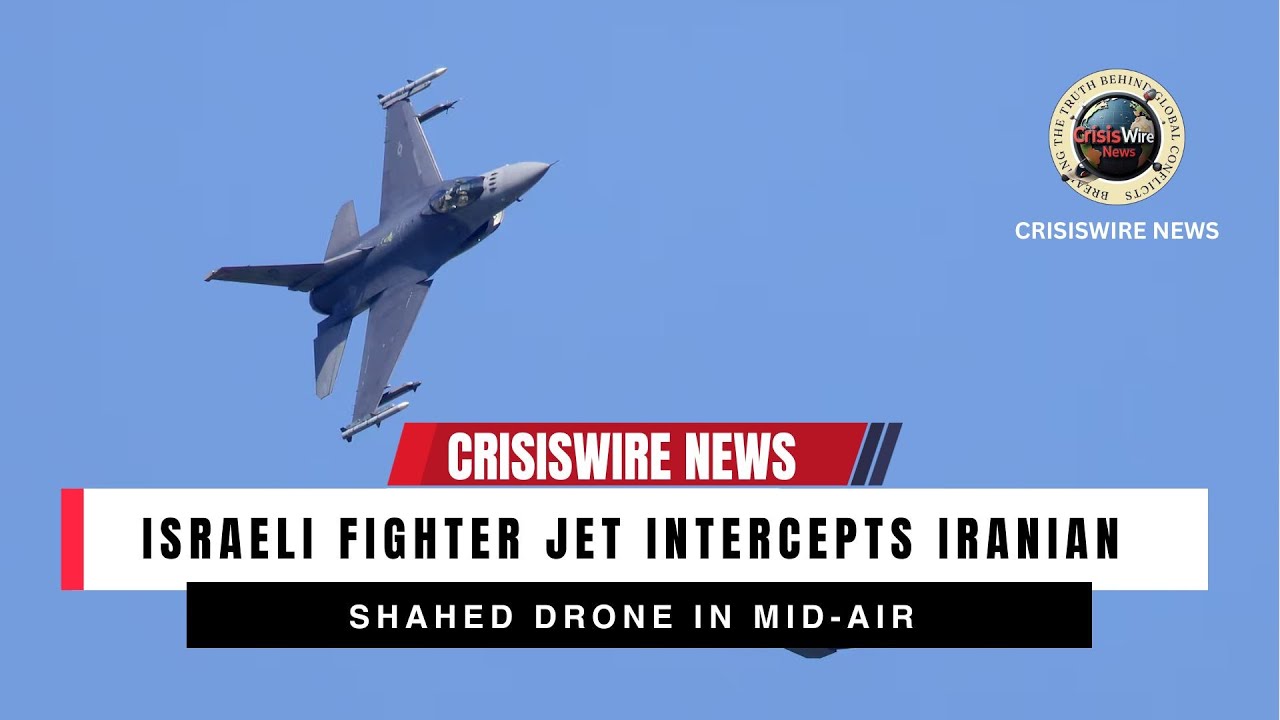 🇮🇱 Jet Intercepts Iranian Shahed Drone Mid-Air!