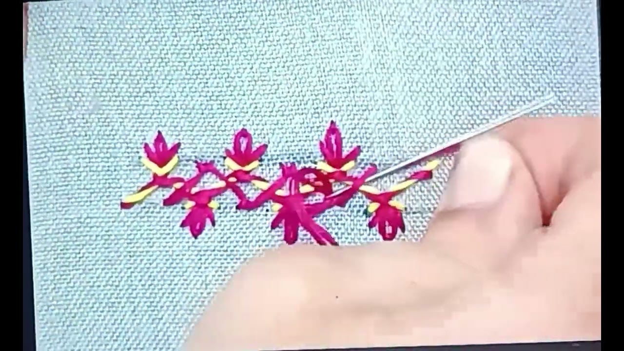 Embroidery stitches 🪡🪡#trending #embroidery #art #embroiderydesign 