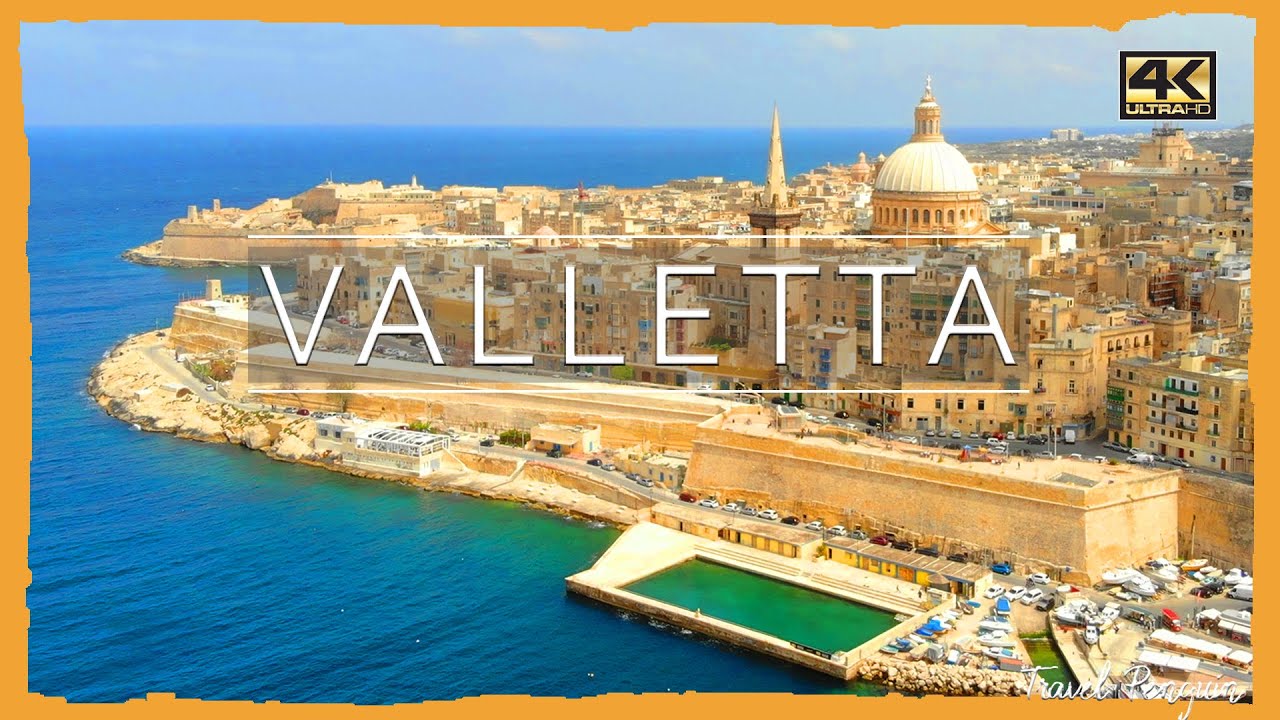 Valletta ● Malta 🇲🇹 【4K】 Aerial Cinematic Drone