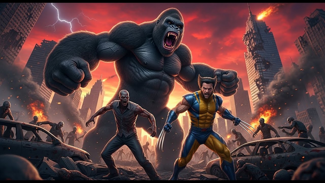 King Kong & Wolverine vs. Zombie Apocalypse: Ultimate Survival Guide!