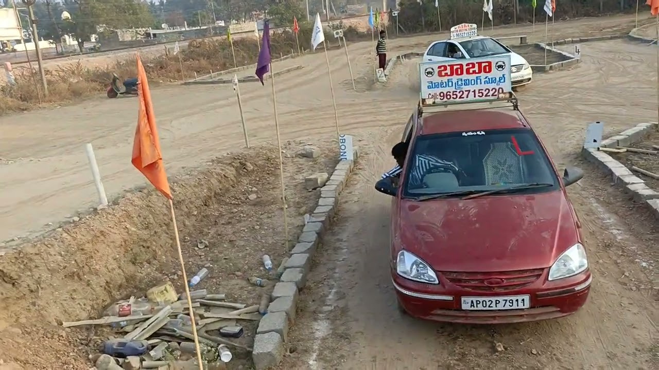 Kurnool seancer driving test track in BABA driving school kurnool 9652715220