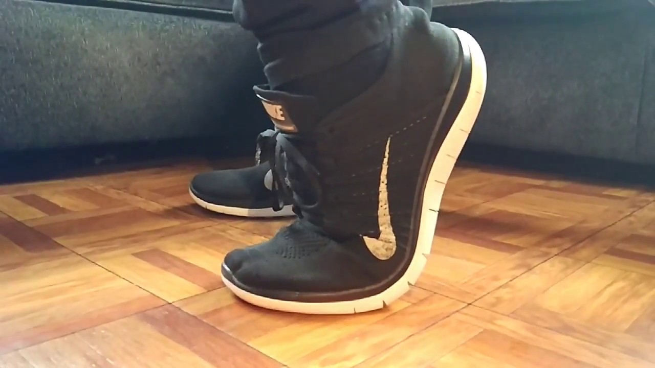 Nike free 4.0 flyknit black SLOW MOTION super skinny black jeans