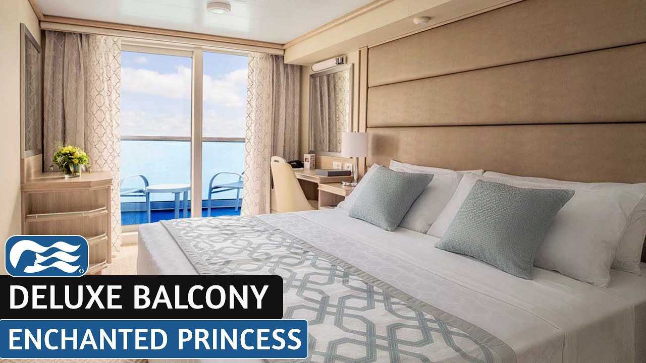 Deluxe Balcony Stateroom | Enchanted Princess | Full Walkthrough Tour & Review 4K