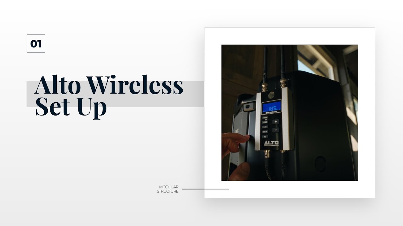 Alto Professional Stealth Wireless Pro System How to set up