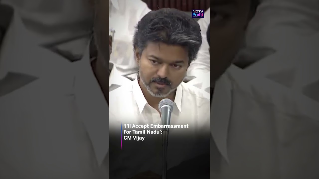 CM Vijay's Emotional Cauvery Stand Wins Attention #shorts