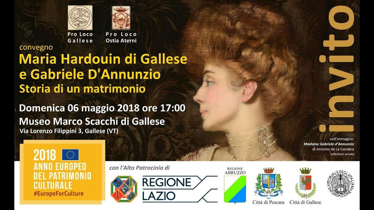 Maria Hardouin di Gallese e Gabriele D'Annunzio Storia  di un matrimonio nel Convegno di Gallese