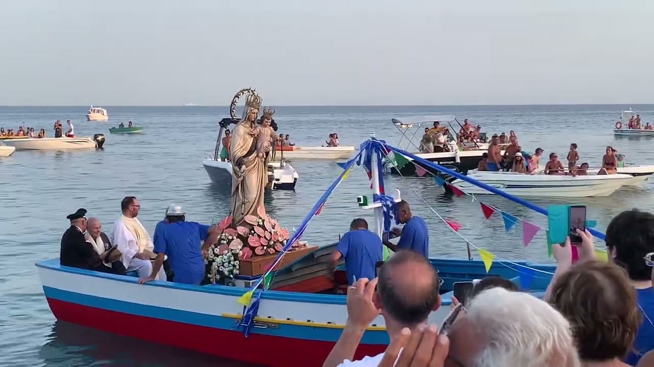 Processione a mare Madonna del Carmelo Roccalumera 2023