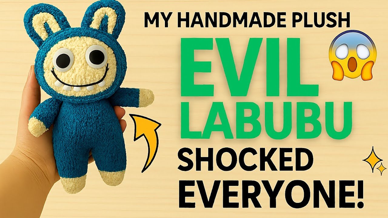 How to  crochet  labubu doll                     make the trend amigurumi doll from scratch(part1/2)