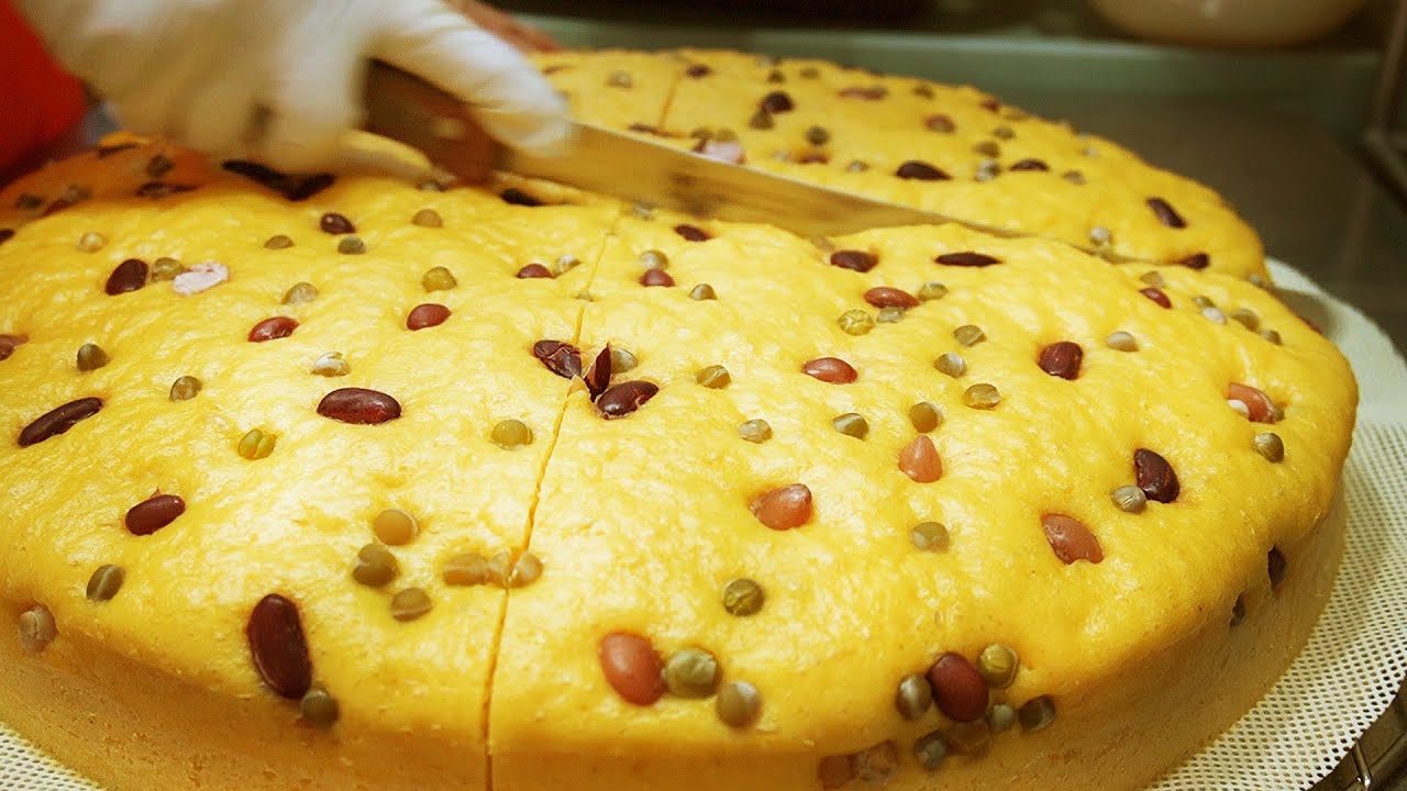 Хлеб с кукурузой и корейским вином - кукурузный хлеб / кукурузный хлеб / корейская уличная еда