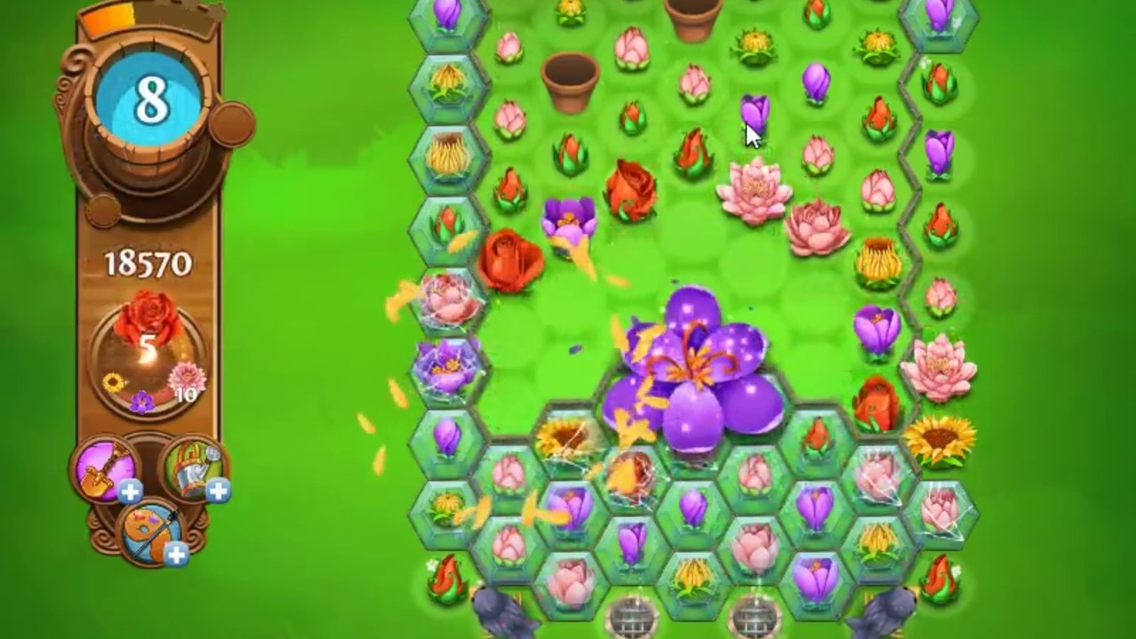 Blossom Blast Saga Level 739 - NO BOOSTERS