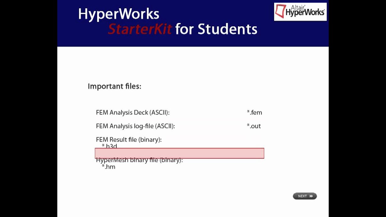 How to set up a linear static analysis with Radioss