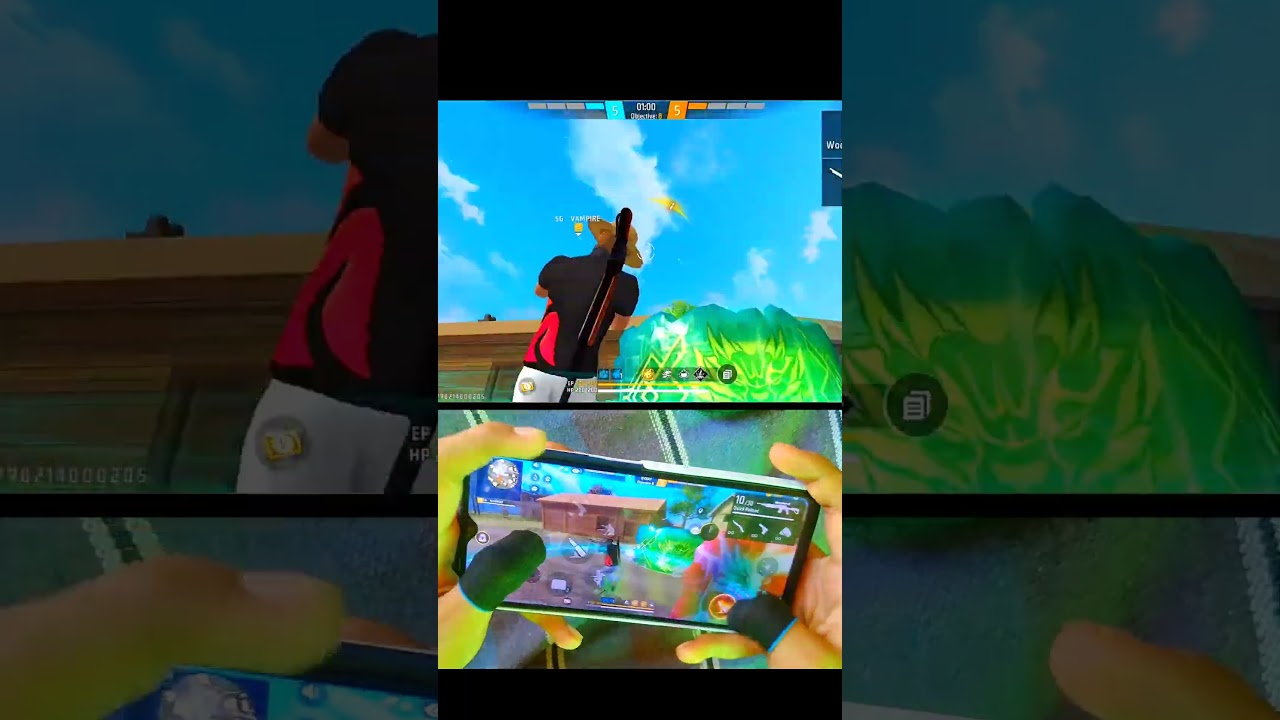 || POCO M3 🥵 HANDCAM GAMEPLAY || FREE FIRE 3FINGER CLAW 😱 