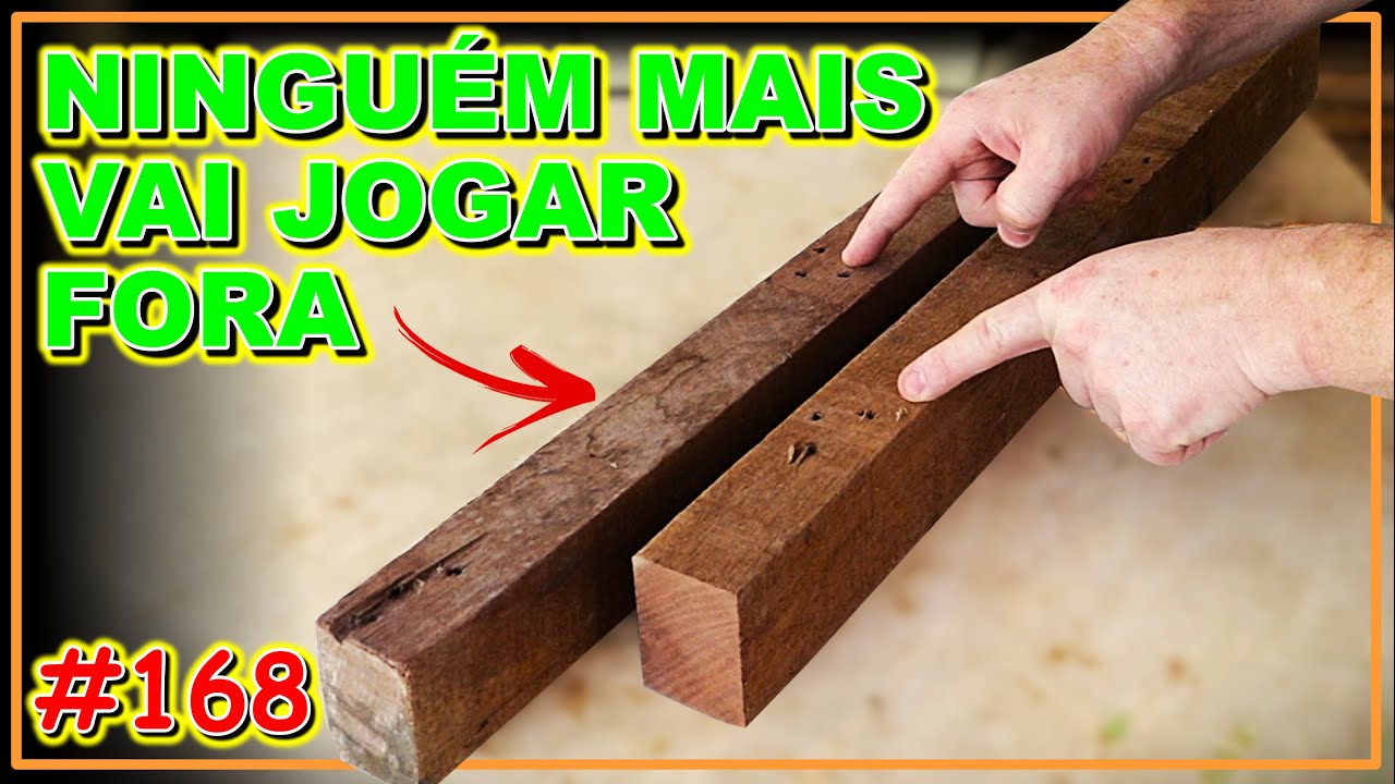 MADEIRA VELHA VIRA COISA LINDA QUE TODOS V&Atilde;O QUERER TENTAR (V&Iacute;DEO #168) #marcenariacriativa
