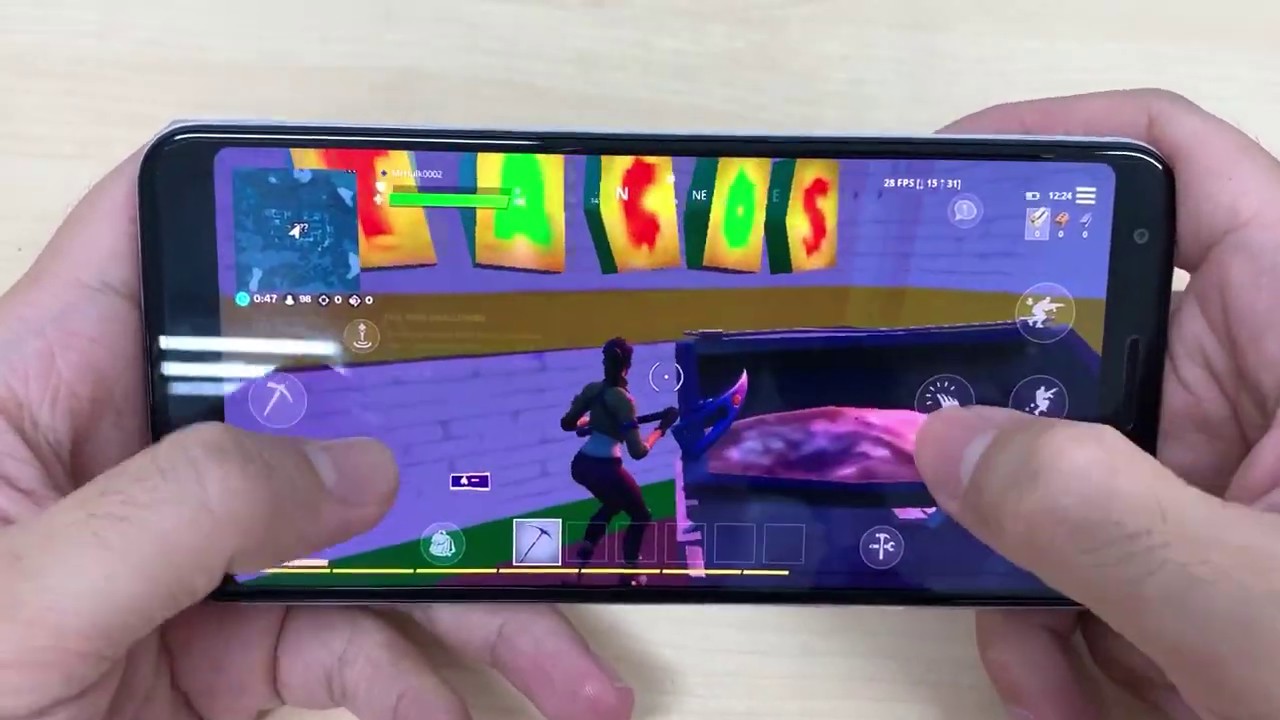 Test Game Fortnite On Google Pixel 3A XL