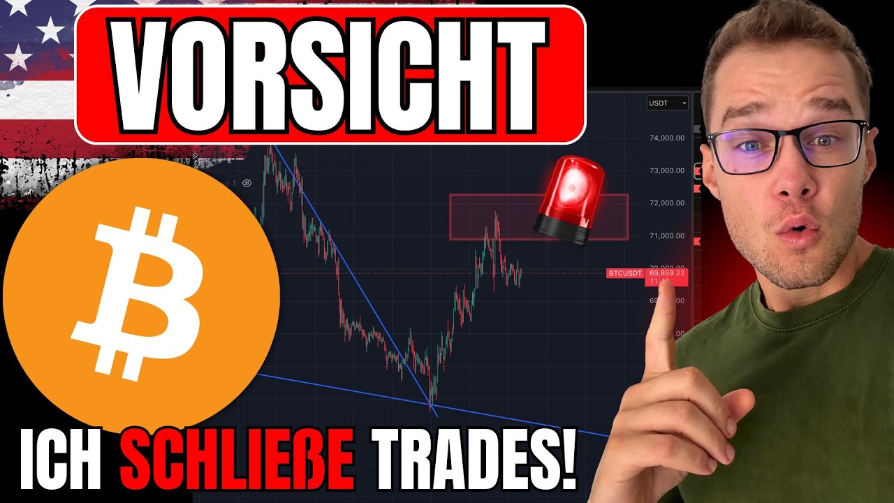 🚨 VORSICHT bei Bitcoin! Deswegen habe ich Trades geschlossen!