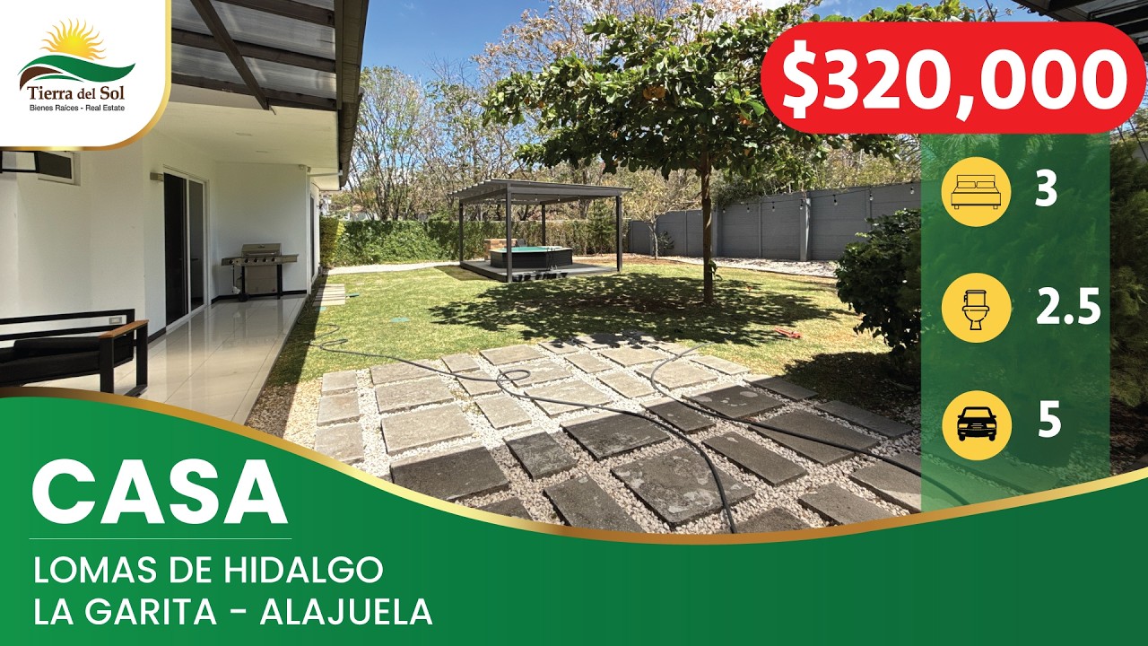 Casa de 1 planta con 3 habitaciones a la venta en La Garita, Alajuela,  condominio Lomas de Hidalgo